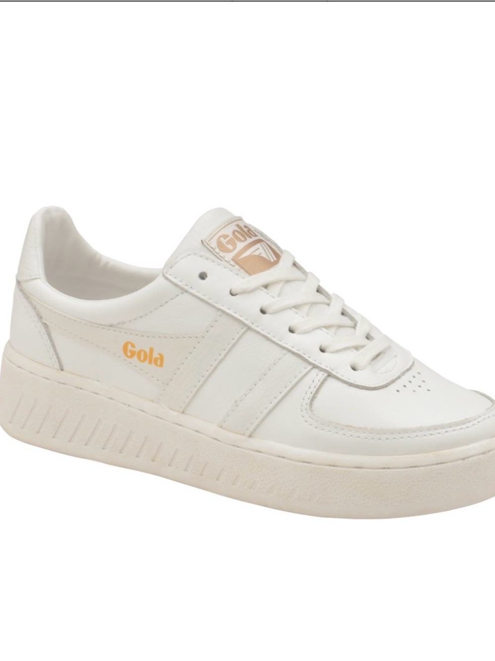 Gola Women's Off-White Cream Low-Top Leather Sneakers